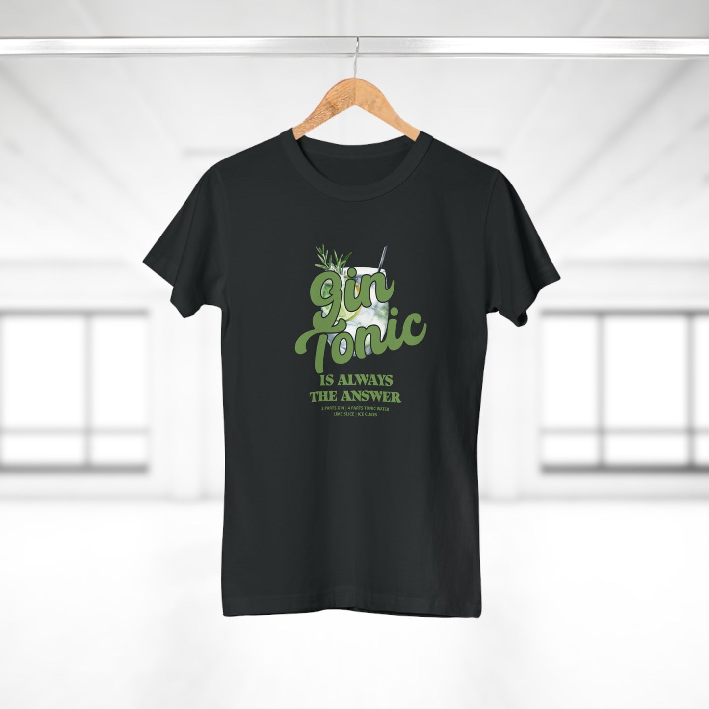 Gin Tonic Shirt • Gin Lover T Shirt Cocktail Print • Stylish Gin Tonic Outfit für Sundowner Drinks und Summer Nights • Geschenk für Gin Fans