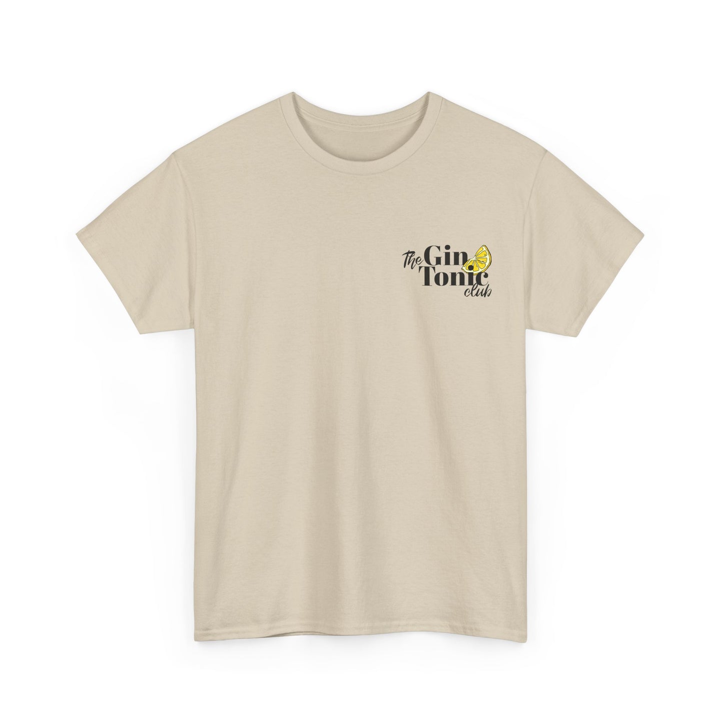 The Gin Tonic Club Shirt • Brustprint mit Zitrone • Sommer Outfit für Gin Fans • JGA Party Tshirt • Malle Festival Look • Cocktail Geschenk