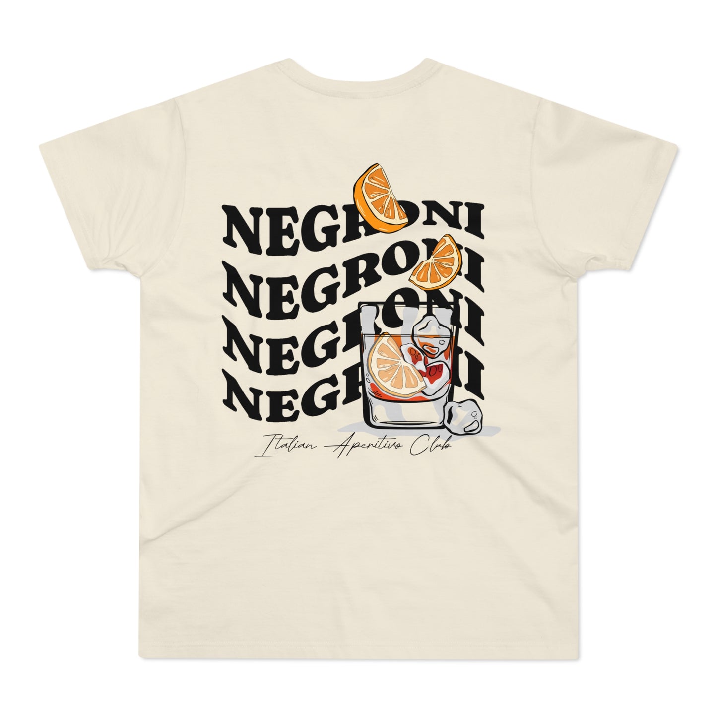 Negroni T Shirt • Negroni Tshirt • Aesthetic Backprint T-Shirt • Stylish Cocktail Statement • Summer Aperitivo Vibes • Negroni Lover Gift