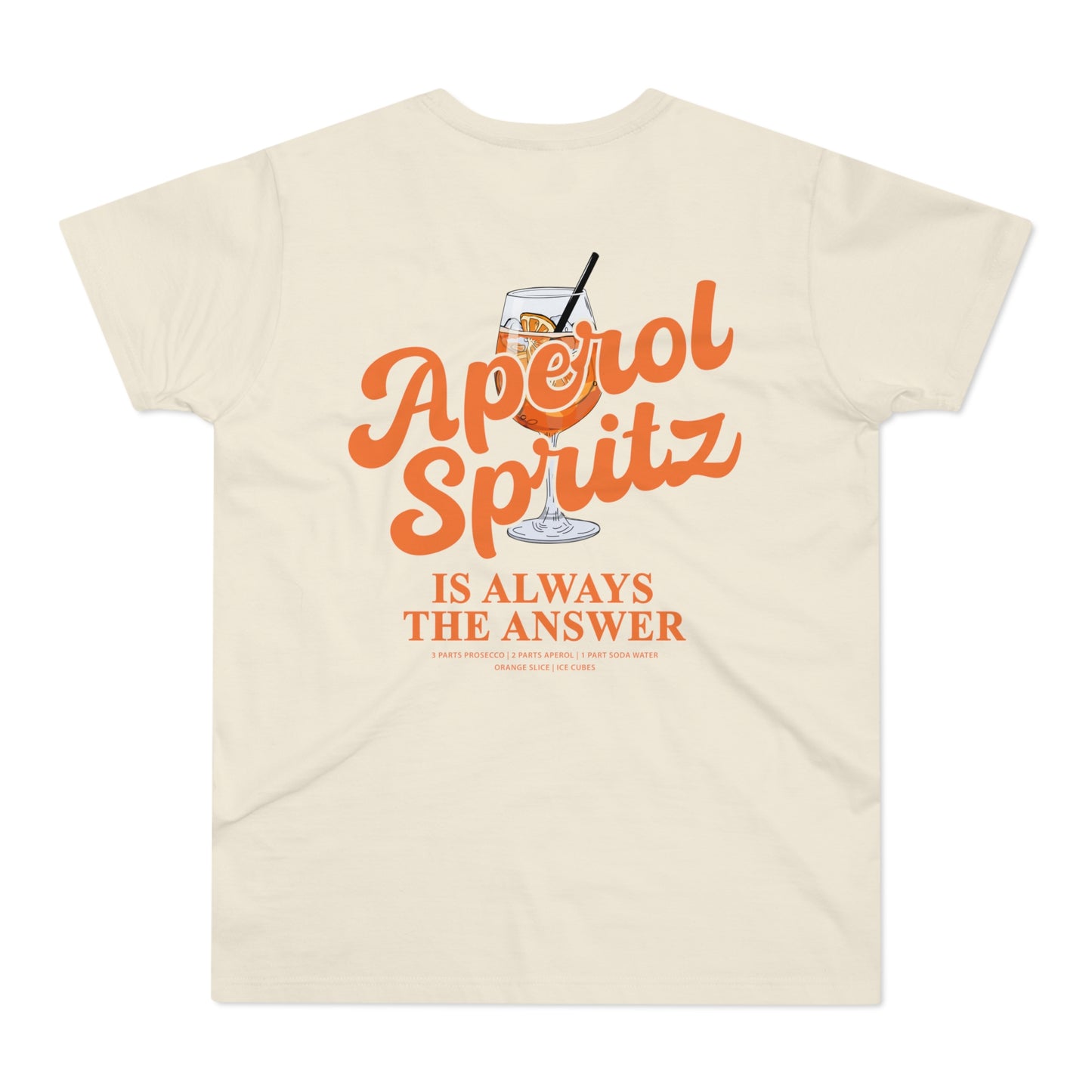 Aperol Spritz Men's T-Shirt, Casual Summer Tee, Cool Drink Lover Gift, Barbecue Outfit, Party Attire