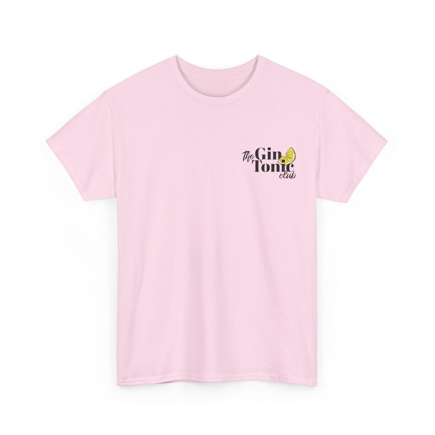 The Gin Tonic Club Shirt • Brustprint mit Zitrone • Sommer Outfit für Gin Fans • JGA Party Tshirt • Malle Festival Look • Cocktail Geschenk