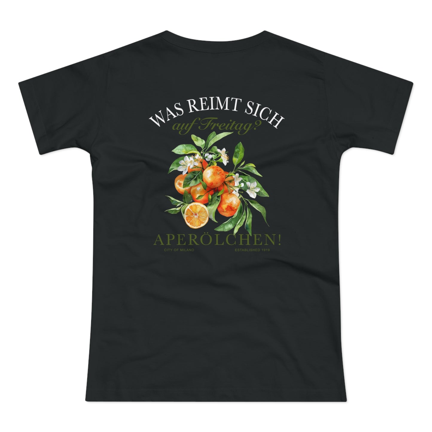 Aperölchen Shirt Freitag Spruch • Lustiges Aperol Tshirt mit Zitrus Print • Geschenk für Spritz Fans • Sommer Vibes • Frauen Shirt Partylook