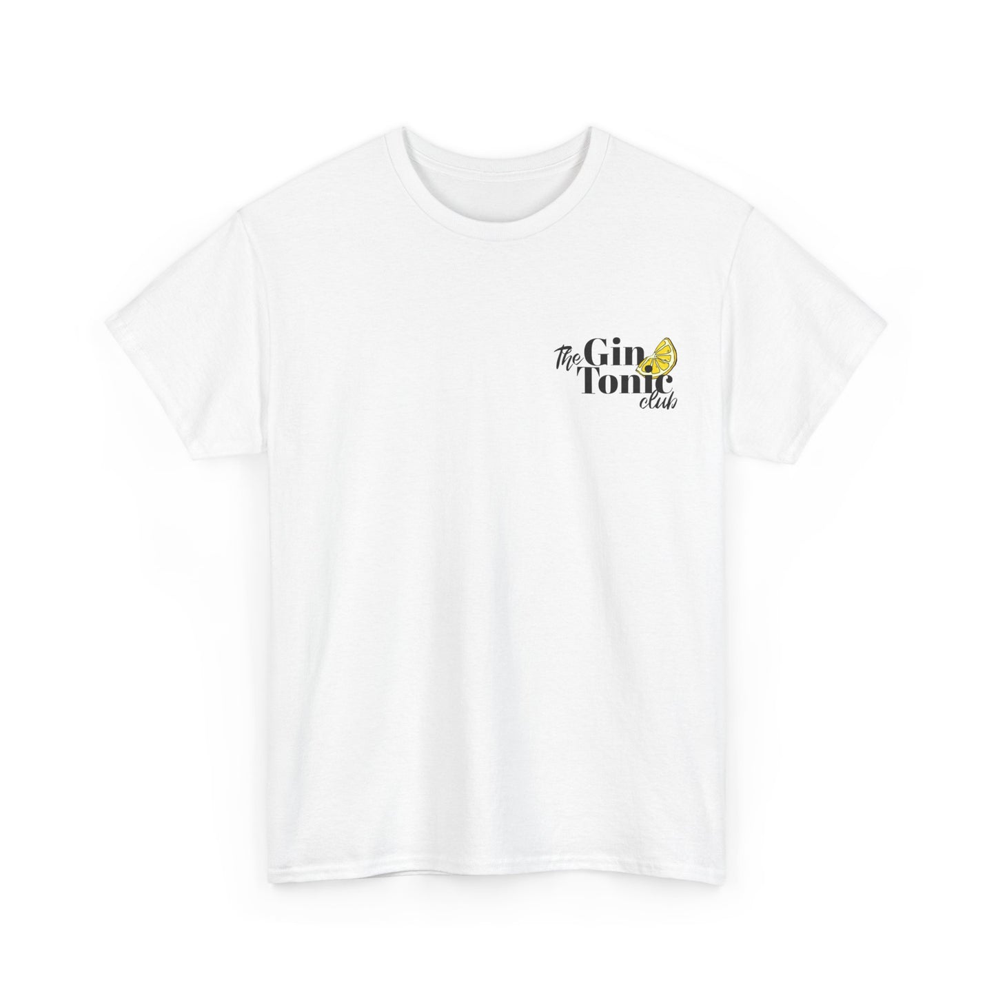 The Gin Tonic Club Shirt • Brustprint mit Zitrone • Sommer Outfit für Gin Fans • JGA Party Tshirt • Malle Festival Look • Cocktail Geschenk