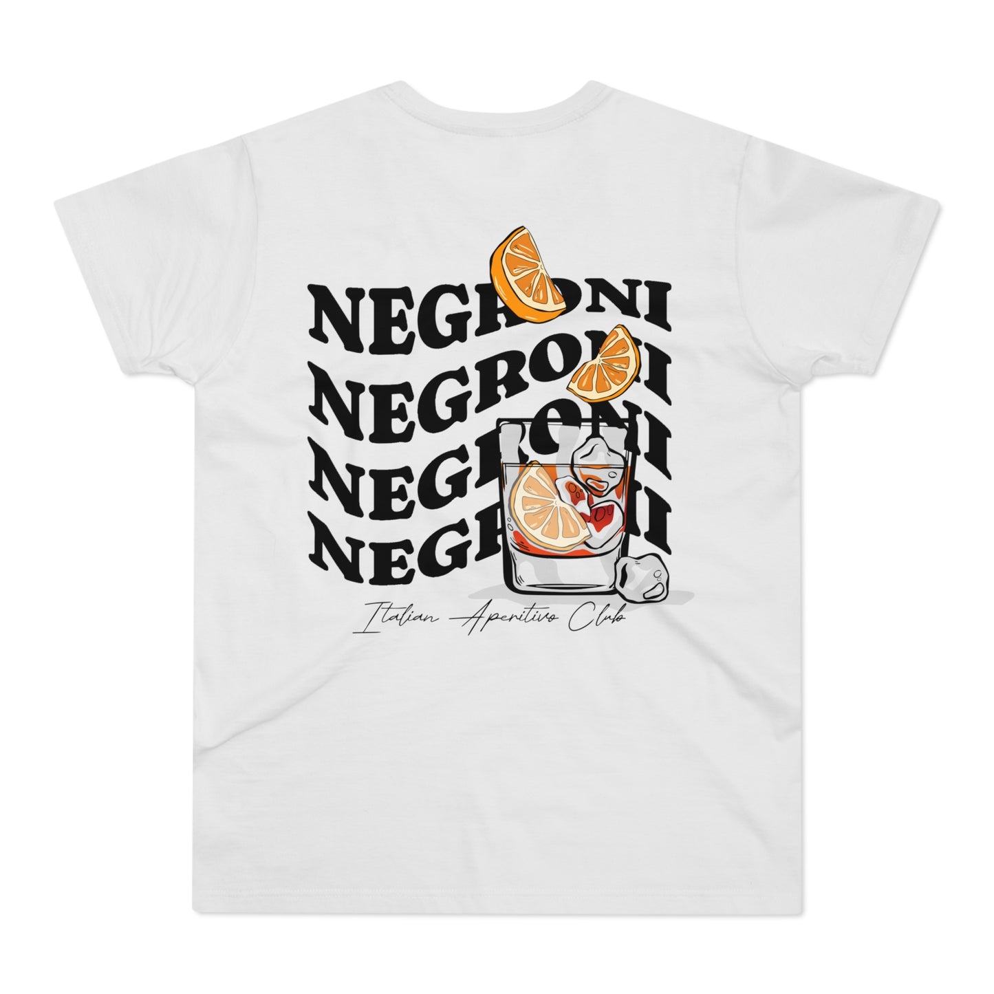 Negroni T Shirt • Negroni Tshirt • Aesthetic Backprint T-Shirt • Stylish Cocktail Statement • Summer Aperitivo Vibes • Negroni Lover Gift