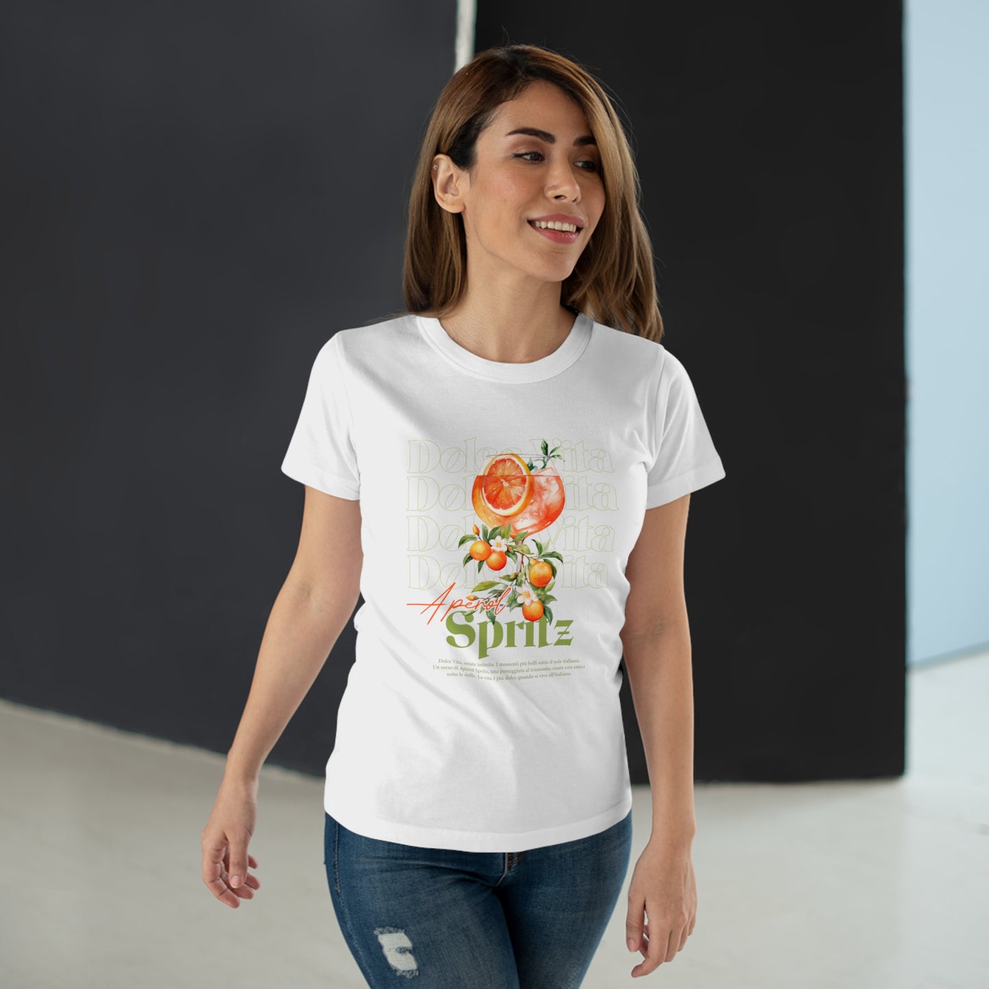 Aperol Tshirt La Dolce Vita • Aperol Spritz Shirt • Trending Fashion T-Shirt Mädelstrip • Festival Outfit Alcohol • Geschenk Mann Geburtstag