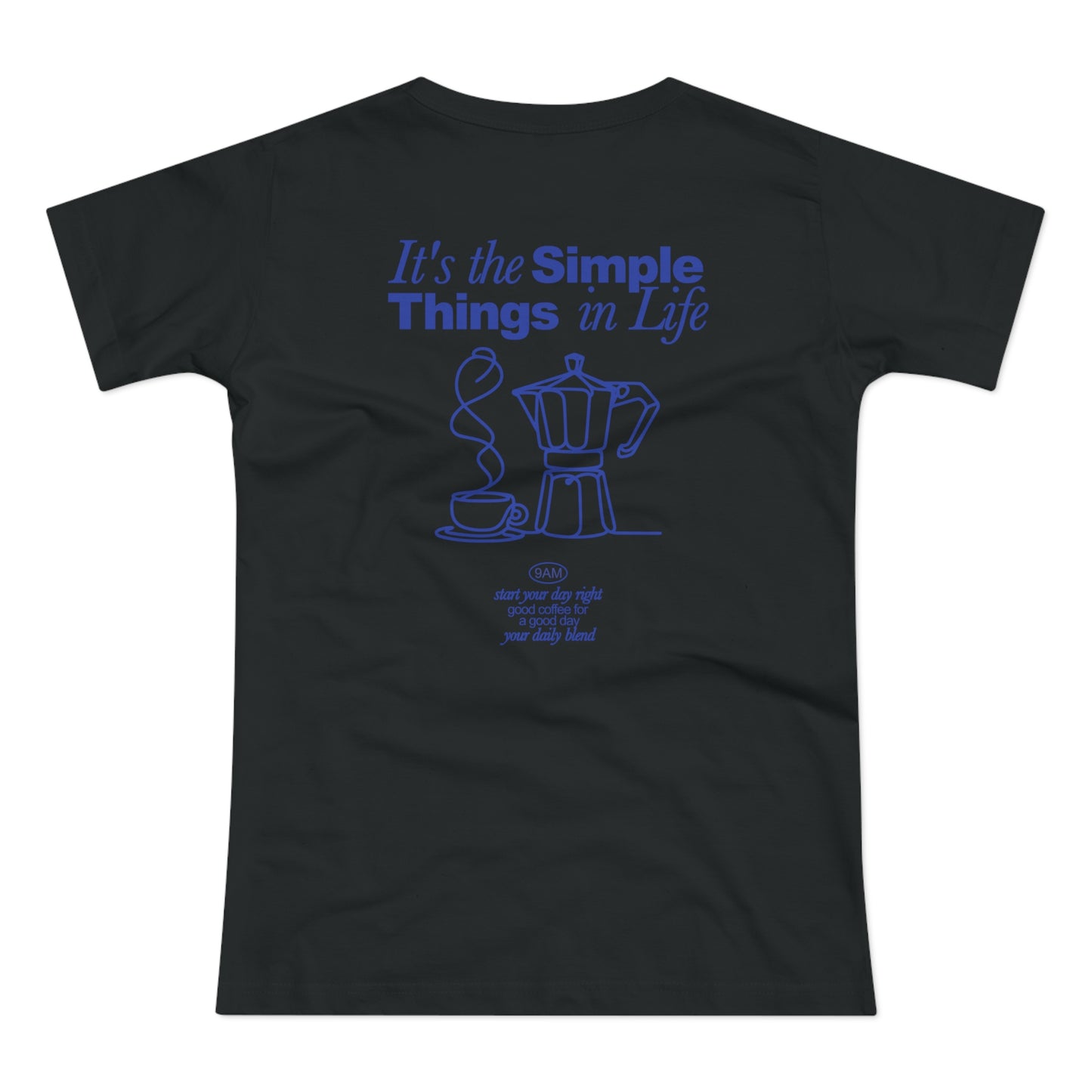 Coffee Shirt Herren • It's the Simple Things in Life • Kaffee Tshirt mit Mokkakanne • Barista Look für Alltag & Café Geschenk für Kaffeefans