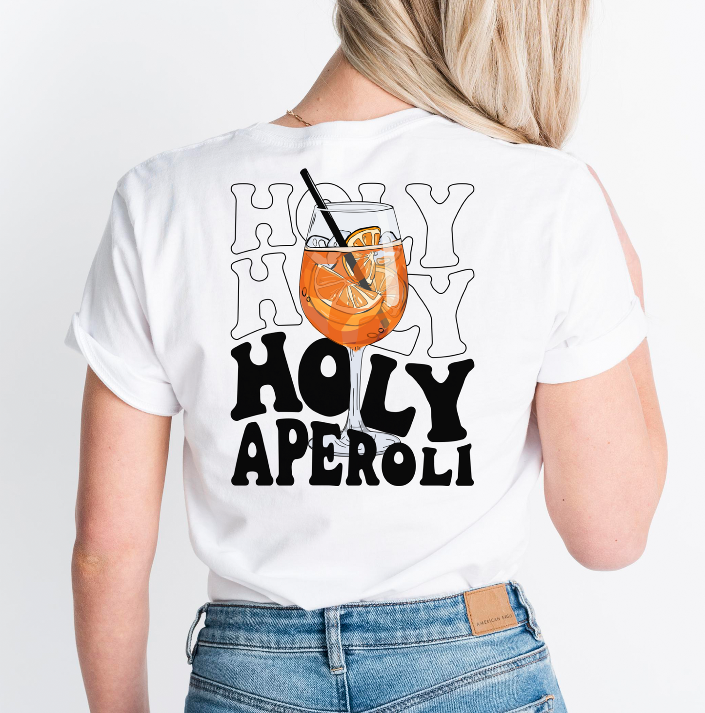 Holy Aperoli T-Shirt • Aperol Tshirt • Aperol Spritz Shirt • Aperoli Vintage Tshirt Alkohol Geschenk Frau Geschenk Mann