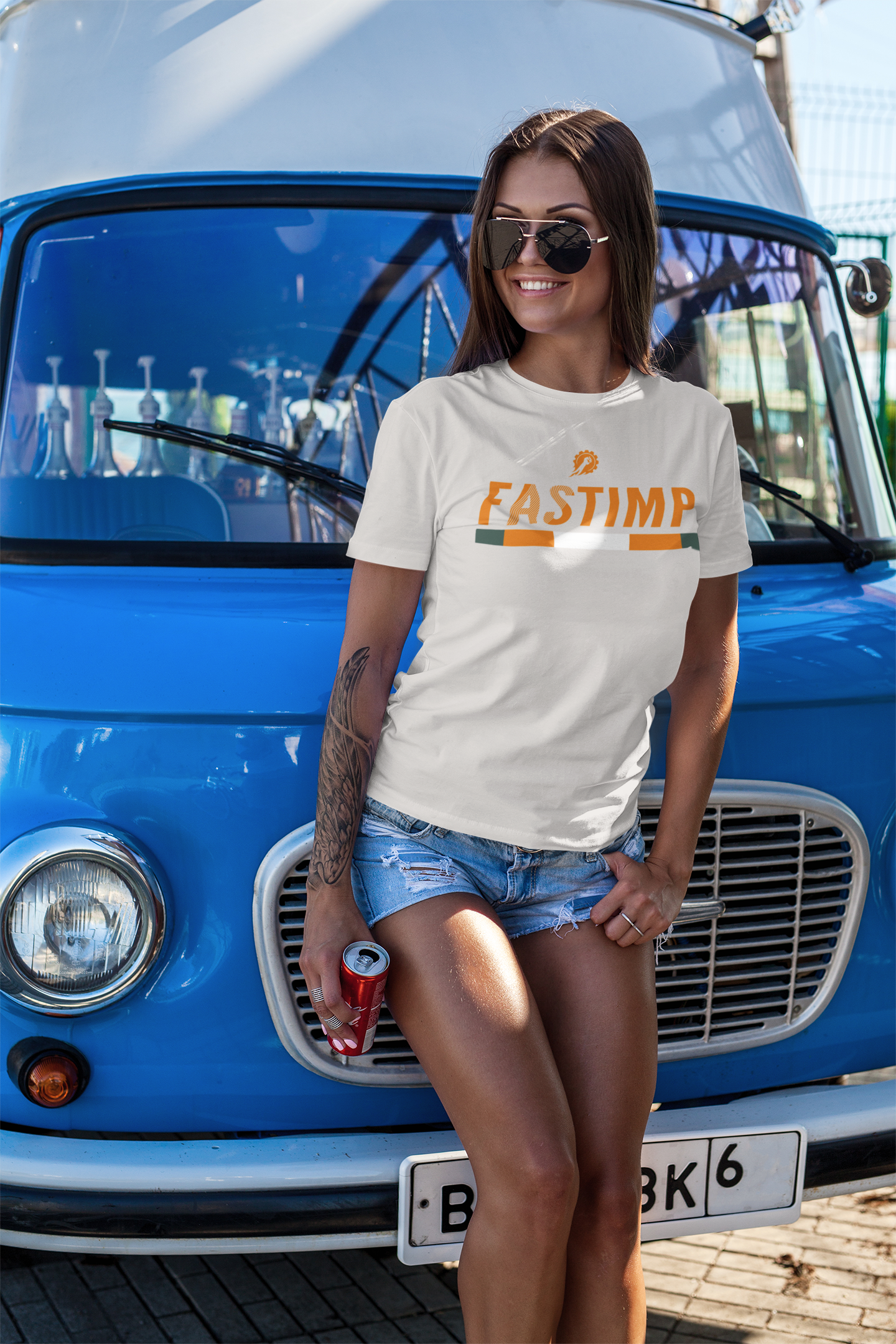 Fastimp Basic Neon - Damen Premium Organic Shirt