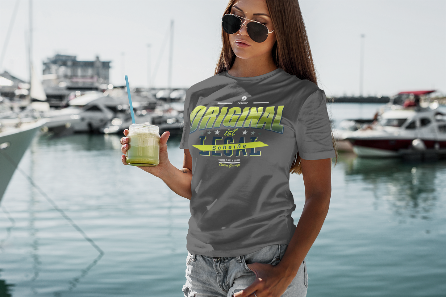 Original ist scheiße - Damen Premium Organic Shirt