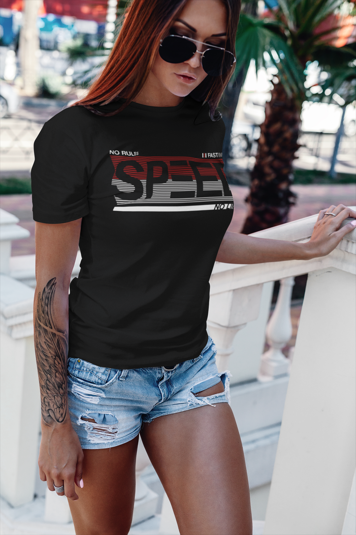 Speed - No Rules, No Limits - Damen Premium Organic Shirt