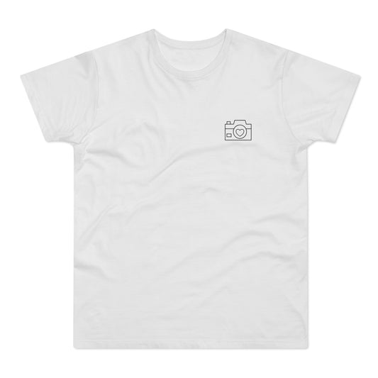 Fotografen T-Shirt • Minimalist Camera Love Shirt • Fotografie T Shirt mit kleiner Kamera • Casual Lifestyle Outfit Fotografie Geschenk