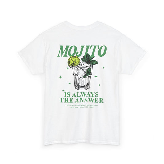 Mojito Shirt • Sommer Cocktail T-Shirt mit Rückendruck • Geschenk für Barkeeper • Alcohol Day Drinking Malle Tshirt Saufen Shirt Saufi Sauf