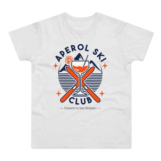 Aperol Ski Club Shirt • Winter T-Shirt mit Aperol Print • Après Ski Outfit für Skiurlaub & Winter Vibes • Geschenk für Aperitivo Fans