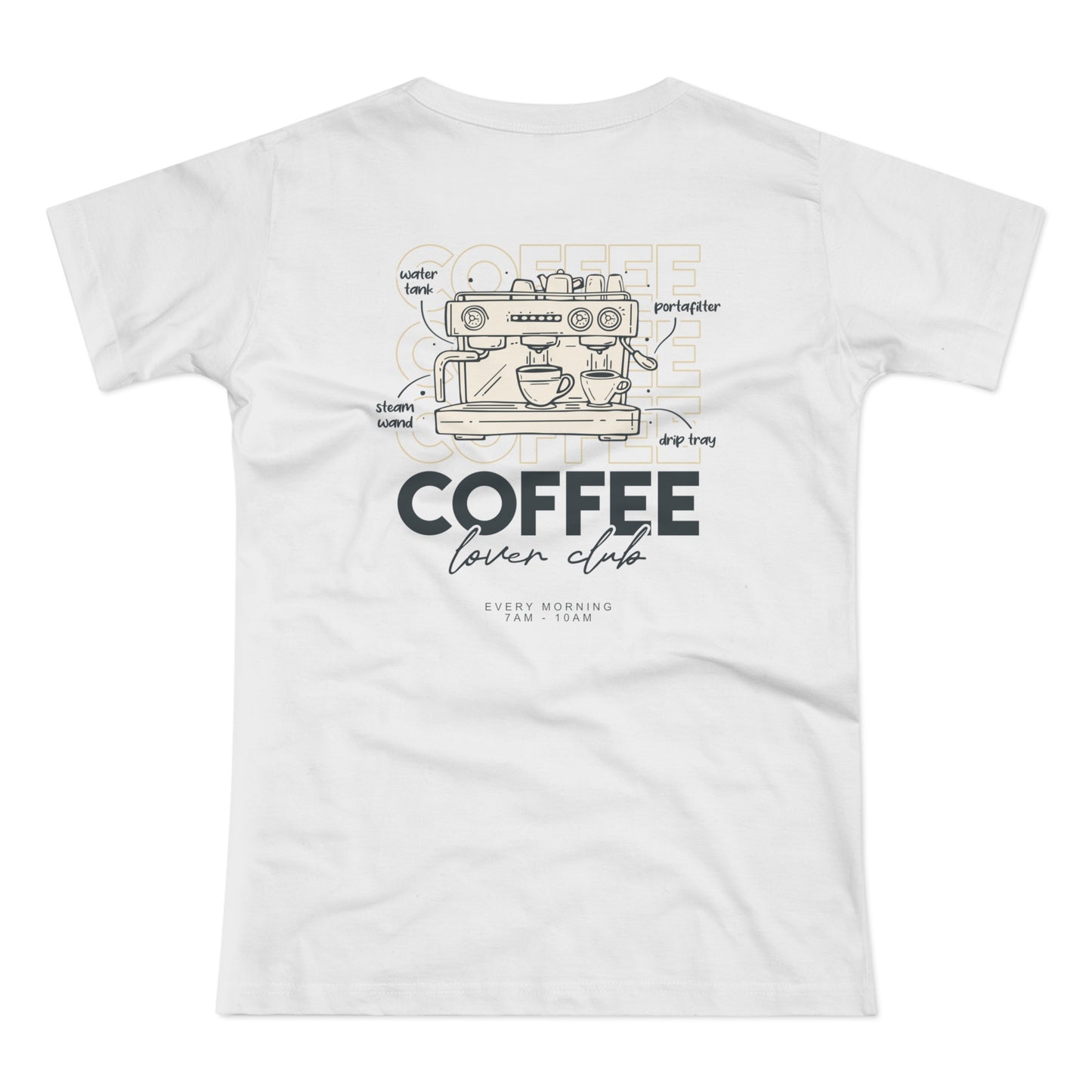 Coffee Lover Club Tshirt • Kaffee Shirt für Barista Geschenk für Espresso-Liebhaber • Coffee Tshirt • Italienische Siebträgermaschine Shirt