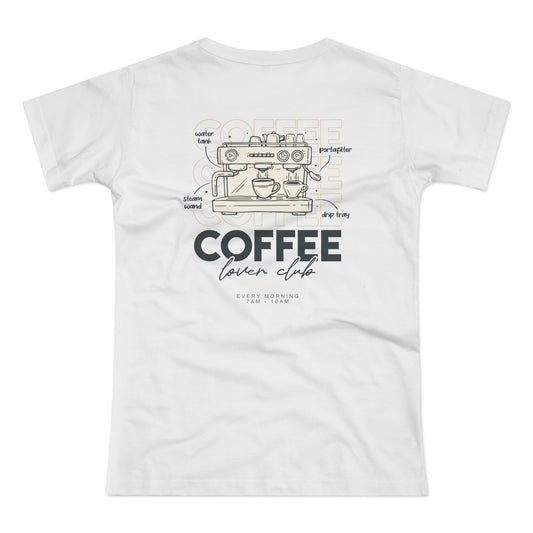 Coffee Lover Club Tshirt • Kaffee Shirt für Barista Geschenk für Espresso-Liebhaber • Coffee Tshirt • Italienische Siebträgermaschine Shirt