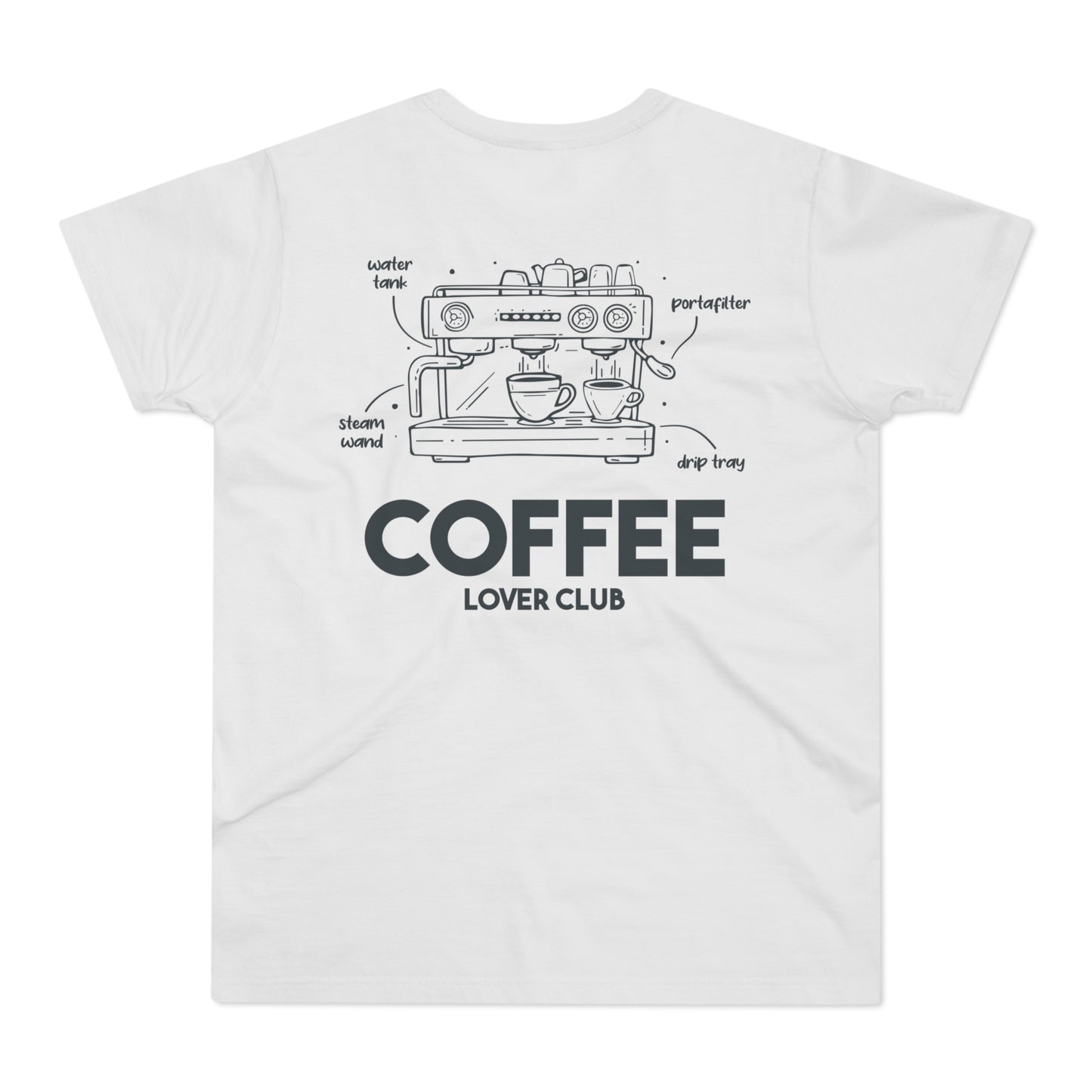Coffee Shirt • Coffee Lover Club Tshirt • Barista T-Shirt • Geschenk Kaffeeliebhaber • Espresso Machine Tee • Minimalistischer Kaffee Print