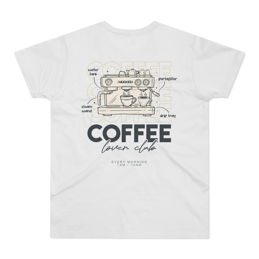 Coffee Lover Club Tshirt • Kaffee Shirt für Barista Geschenk für Espresso-Liebhaber • Coffee Tshirt • Italienische Siebträgermaschine Shirt