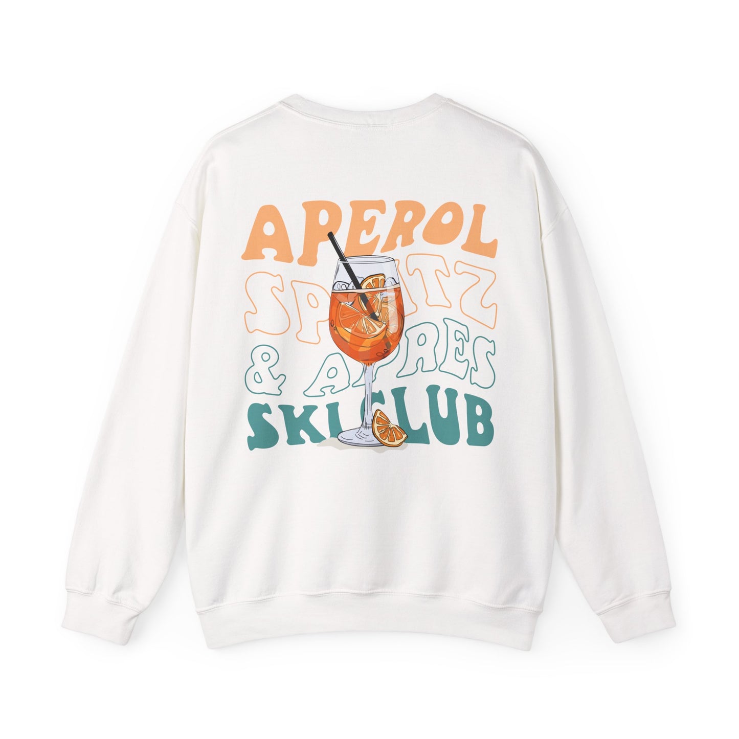 Apres Ski Pullover • Aperol Spritz Sweatshirt • Aperol Ski Club Pullover Damen • Skifahren Sweater • Skiiing Party Pulli Geschenk Skifahrer