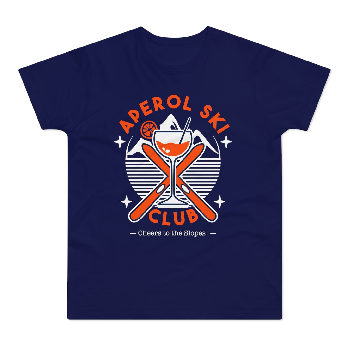 Aperol Ski Club Shirt • Winter T-Shirt mit Aperol Print • Après Ski Outfit für Skiurlaub & Winter Vibes • Geschenk für Aperitivo Fans