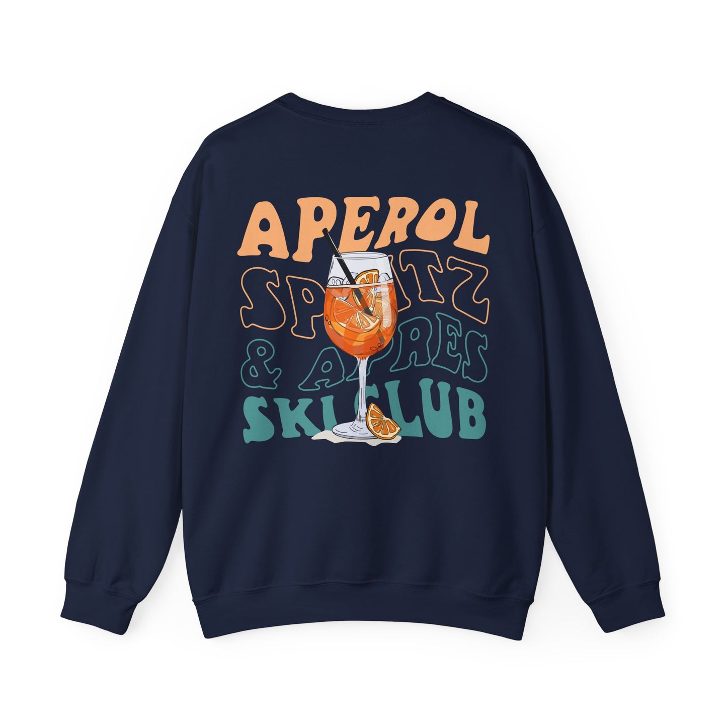Apres Ski Pullover • Aperol Spritz Sweatshirt • Aperol Ski Club Pullover Damen • Skifahren Sweater • Skiiing Party Pulli Geschenk Skifahrer