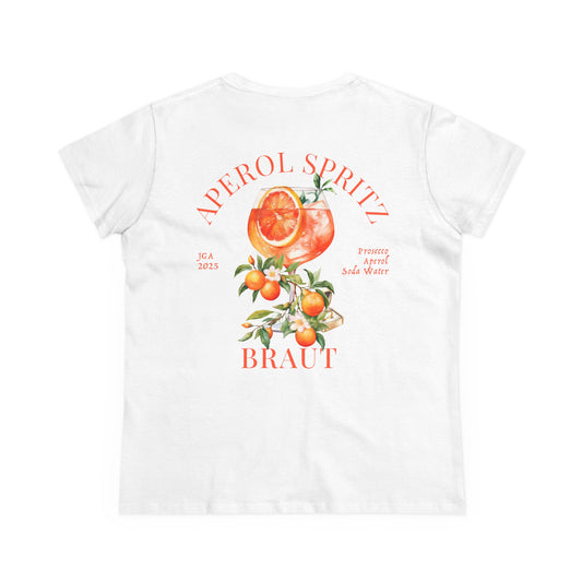 Aperol Spritz JGA Shirt Braut & Team Braut • Sommer JGA T-Shirts 2025 • Aperitivo Party Outfits • JGA Idee • Drinking Shirts für Brautparty