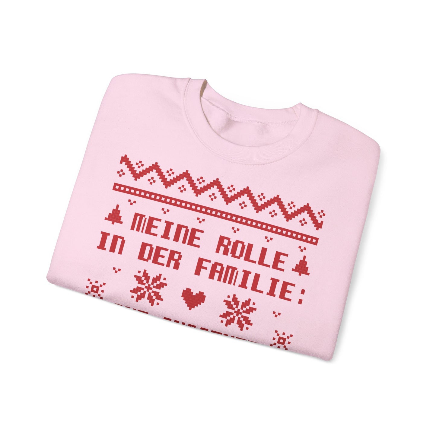 Meine Rolle in der Familie Pullover Wein • Lustiger Weihnachts Sweater • Weinliebhaber Weihnachtspullover Damen • Ugly Christmas Sweater