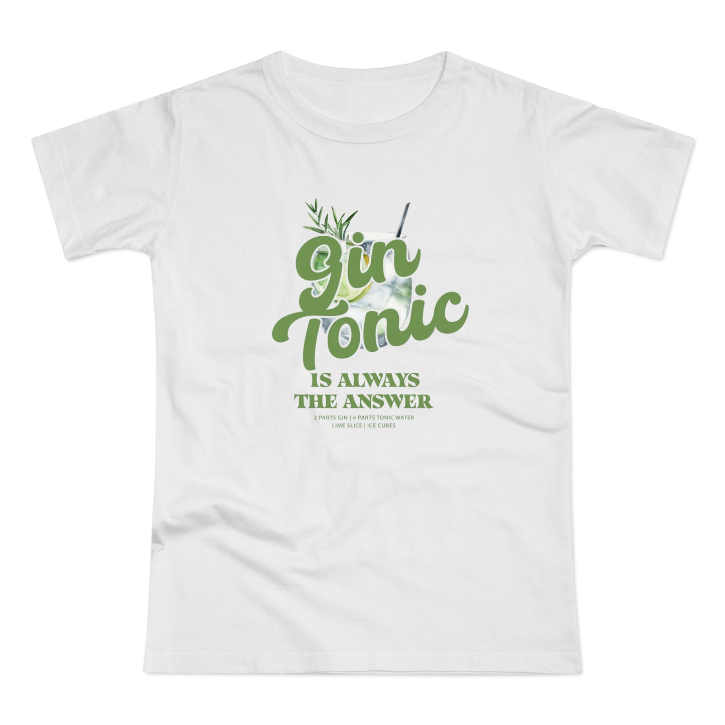 Gin Tonic Shirt • Gin Lover T Shirt Cocktail Print • Stylish Gin Tonic Outfit für Sundowner Drinks und Summer Nights • Geschenk für Gin Fans