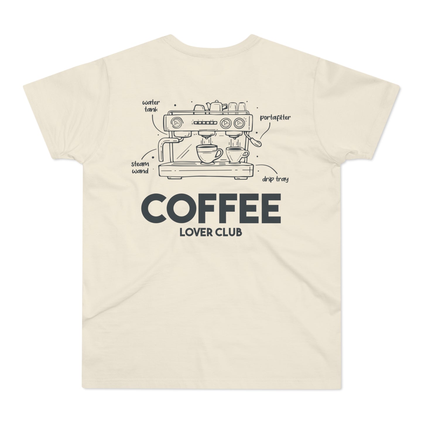 Coffee Shirt • Coffee Lover Club Tshirt • Barista T-Shirt • Geschenk Kaffeeliebhaber • Espresso Machine Tee • Minimalistischer Kaffee Print