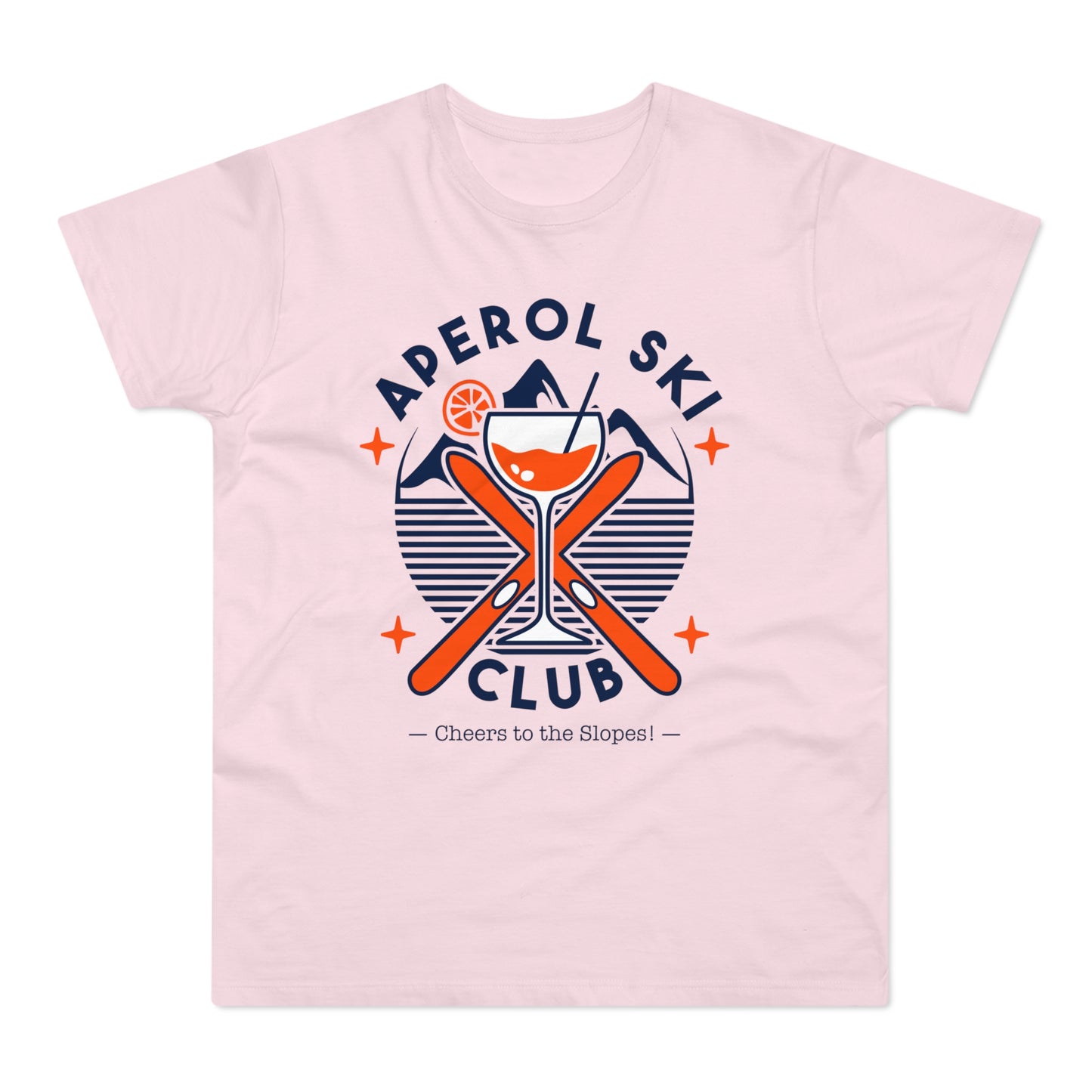 Aperol Ski Club Shirt • Winter T-Shirt mit Aperol Print • Après Ski Outfit für Skiurlaub & Winter Vibes • Geschenk für Aperitivo Fans