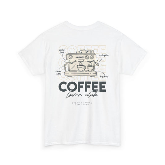 Coffee Lover Club Tshirt • Kaffee Shirt für Barista Geschenk für Espresso-Liebhaber • Coffee Tshirt • Italienische Siebträgermaschine Shirt