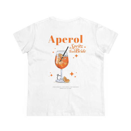 Aperol Tshirt • JGA T-Shirt Aperol Spritz • Shirt JGA Team Braut • Braut & Team Braut Tshirt für Junggesellinnenabschied • Mädels Gruppe_Team_Bride_Back