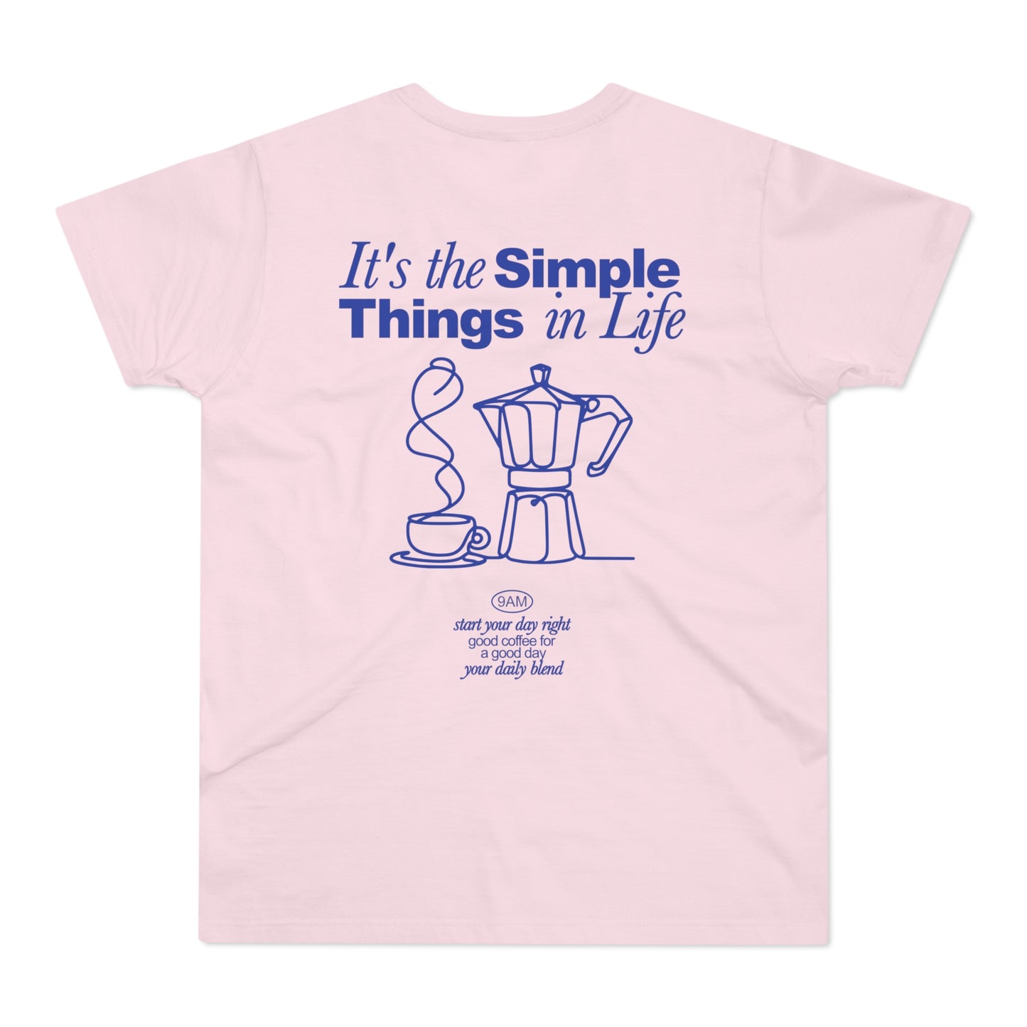 Coffee Shirt Herren • It's the Simple Things in Life • Kaffee Tshirt mit Mokkakanne • Barista Look für Alltag & Café Geschenk für Kaffeefans