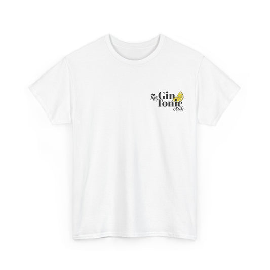 The Gin Tonic Club Shirt • Brustprint mit Zitrone • Sommer Outfit für Gin Fans • JGA Party Tshirt • Malle Festival Look • Cocktail Geschenk