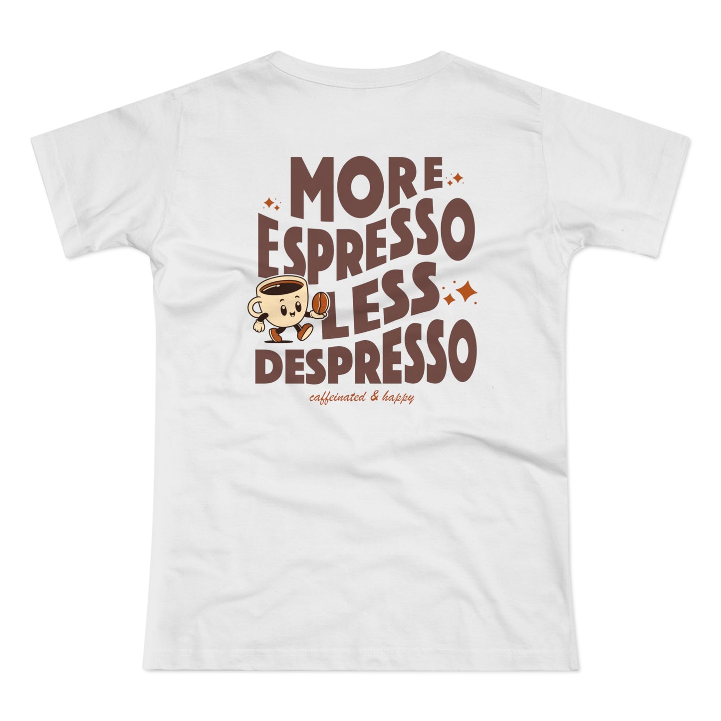 More Espresso Less Depresso Shirt • Coffee Lover T Shirt mit Spruch • Cozy Kaffee Outfit für Alltag & Homeoffice • Geschenk für Kaffee Fans