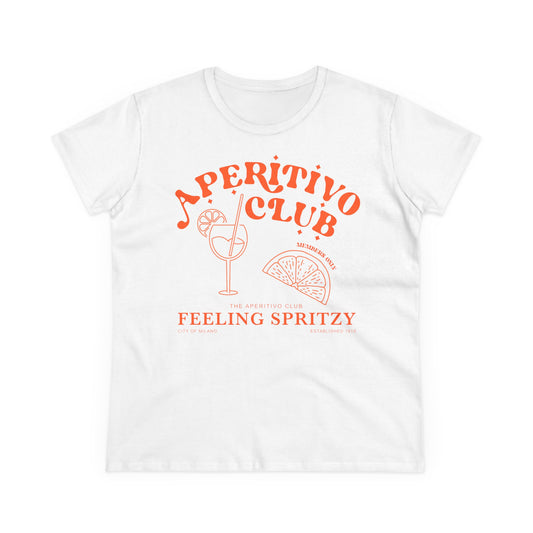 Aperol Spritz Shirt • Aperitivo Club T-Shirt • Feeling Spritzy Shirt Retro Look • Italienisches Sommer Shirt Frauen • Cocktail Party Outfit