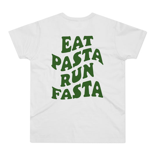 Eat Pasta Run Fasta Shirt • Lustiges Fitness T-Shirt • Geschenk für Pasta Fans • Italien Foodie Shirt • Sport & Humor Shirt Herren Damen