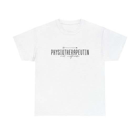 Physiotherapeutin mit Herz Shirt • T-Shirt für Physios • Geschenk für Kollegin oder Team • Wertschätzung Beruf Shirt • Dankeschön Therapie
