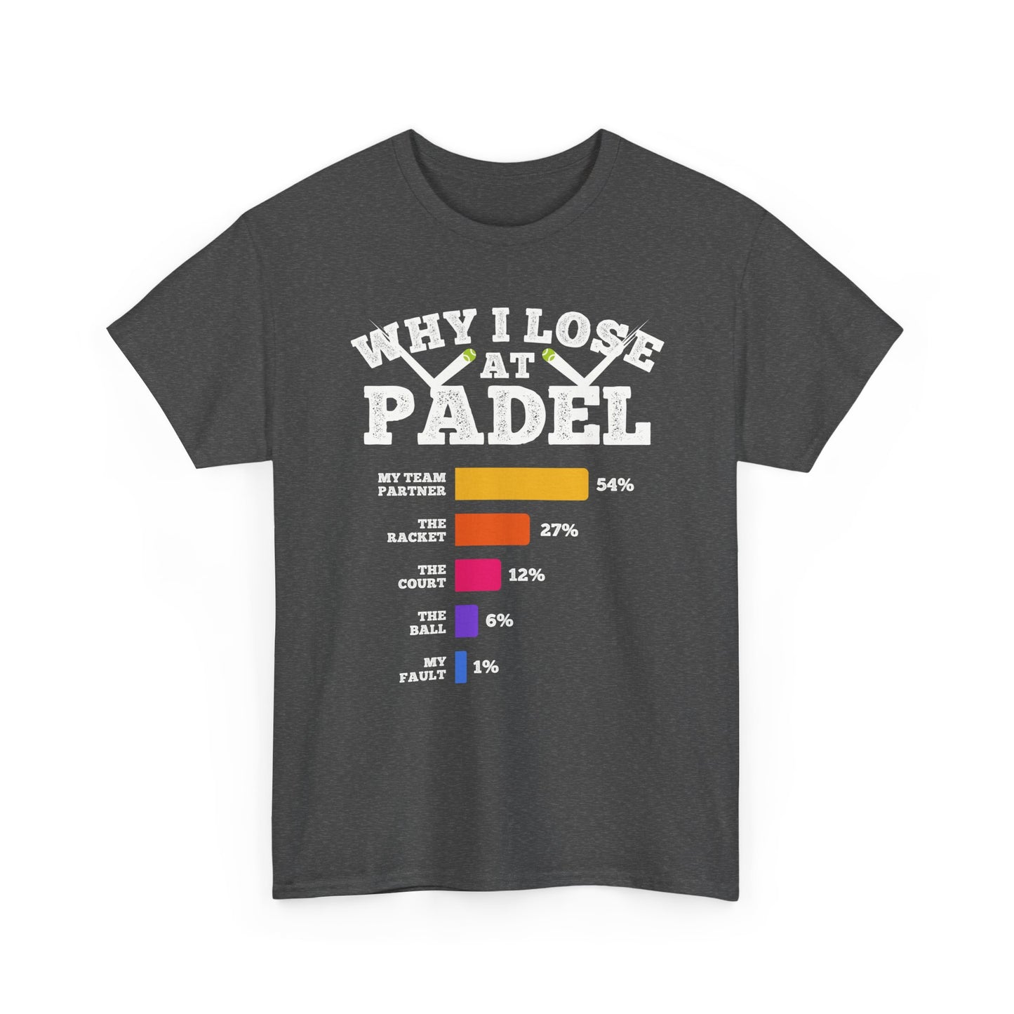 Funny Padel Shirt • Why I Lose at Padel Tshirt • Geschenk Padel Spieler Outfit für Training • Padle Tennis Matchday T-Shirt Padel Club Vibes