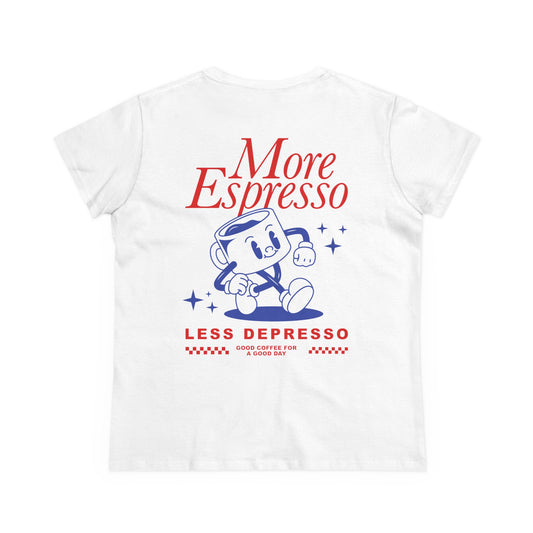 More Espresso less Depresso • Lustiges Coffee Tshirt • Slow Morning Club T-Shirt • Trendy Espresso Lover Vintage Print Breakfast Club Tshirt