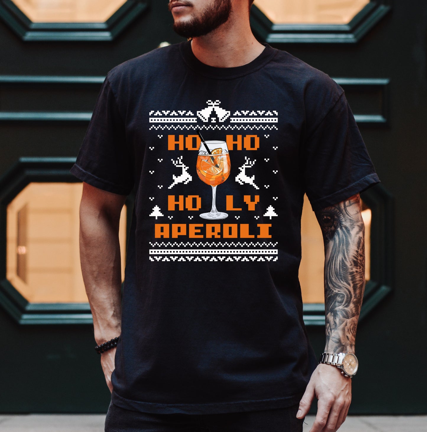 Christmas Aperol Shirt • Ugly Christmas Tshirt Aperol Spritz Shirt • Holy Aperol Tshirt Christmas • Ho Ho Holy Aperoli Shirt Christmas Gift