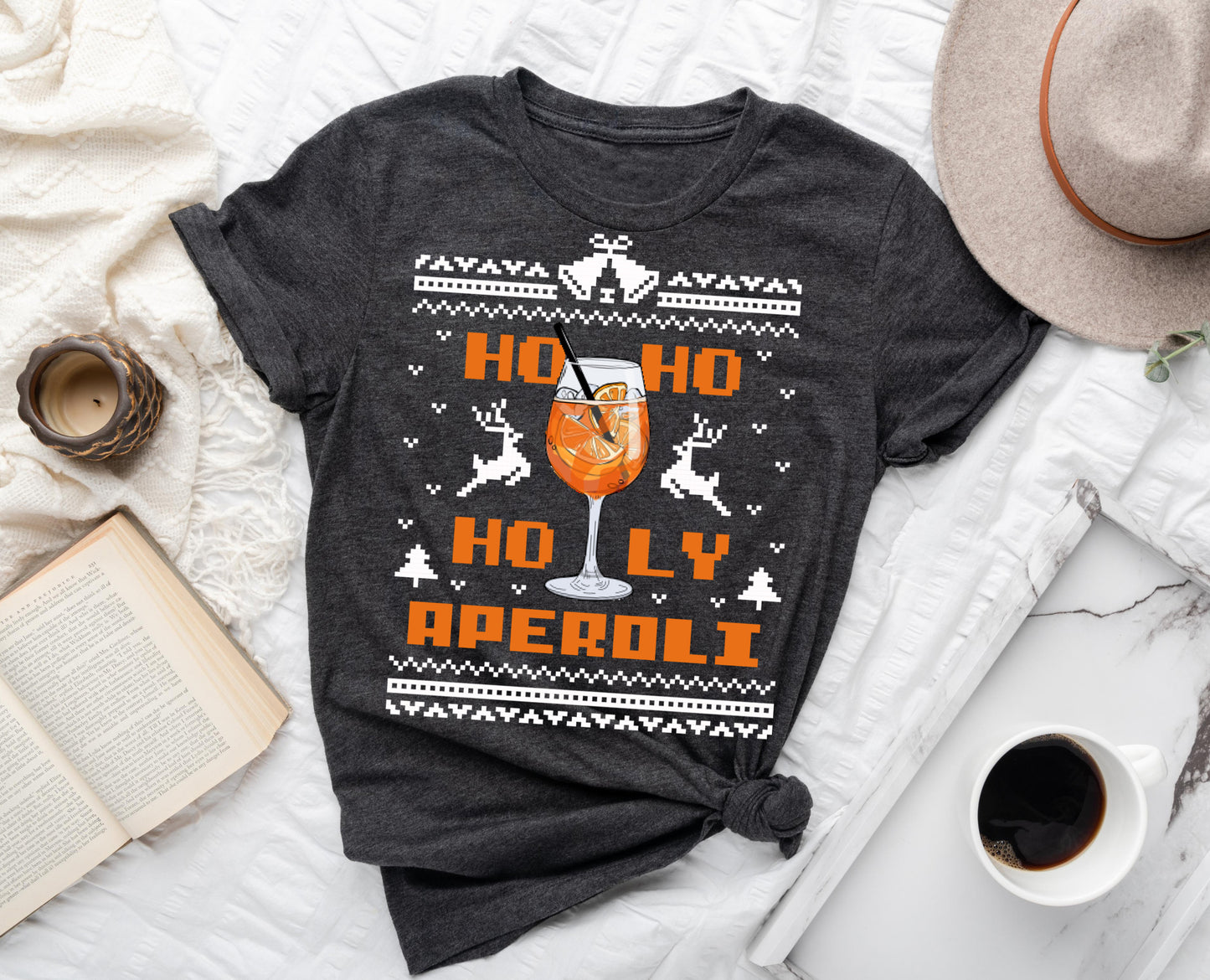 Christmas Aperol Shirt • Ugly Christmas Tshirt Aperol Spritz Shirt • Holy Aperol Tshirt Christmas • Ho Ho Holy Aperoli Shirt Christmas Gift