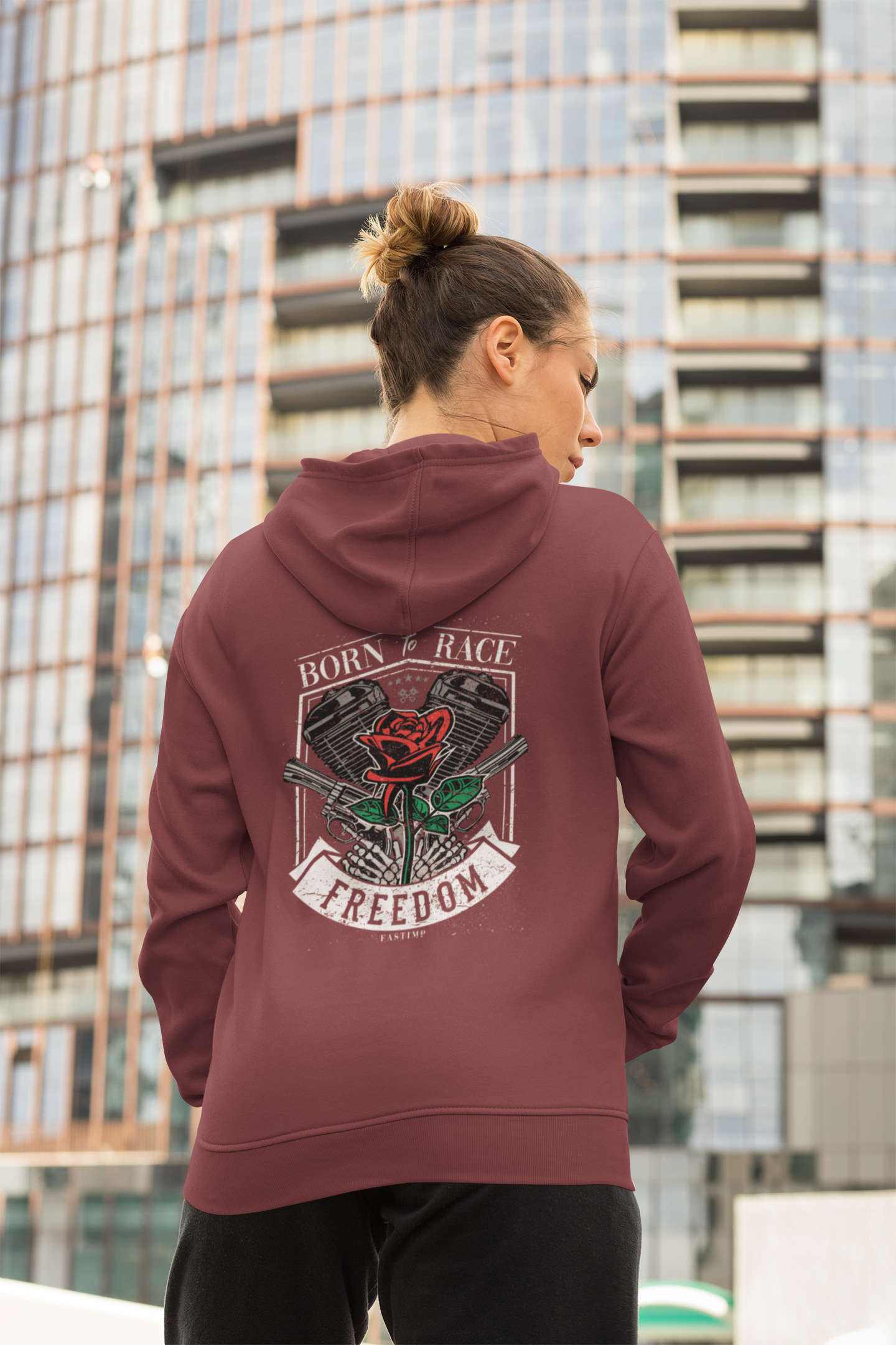 Freedom - Born to Race  - Unisex Organic Hoodie