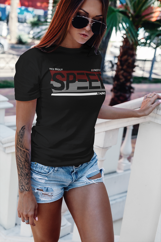 Speed - No Rules, No Limits  - Damen Premium Organic Shirt